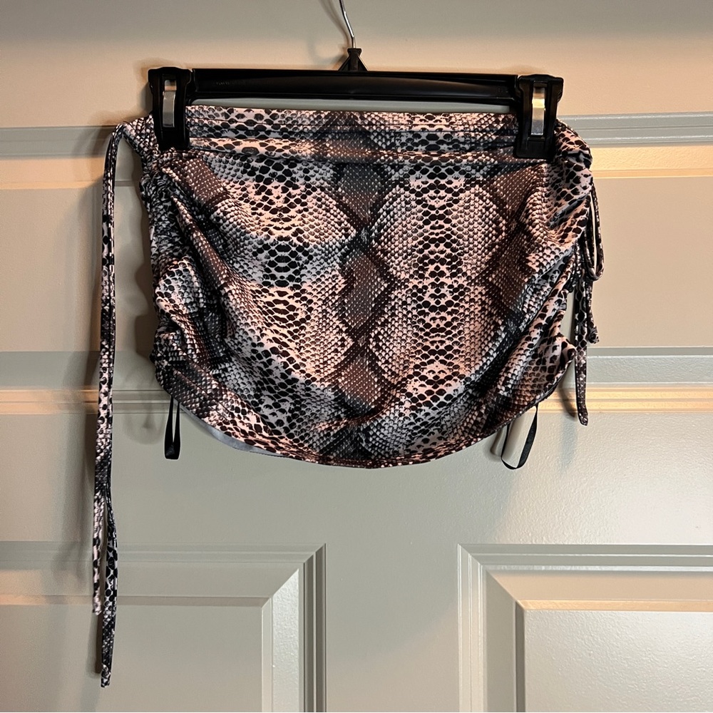 Snakeskin crop top